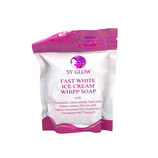 SY Glow Fast White Ice Cream Whipp Soap – 125g