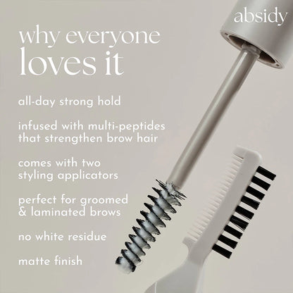 Absidy Sculpt & Hold Multi-Peptide Laminating Brow Gel – Clear 7g