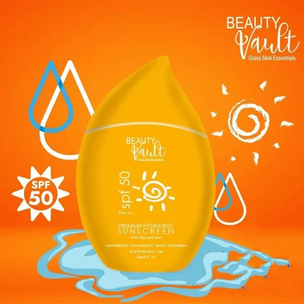 Beauty Vault Premium Hydrating Sunscreen spf 50 – 50g