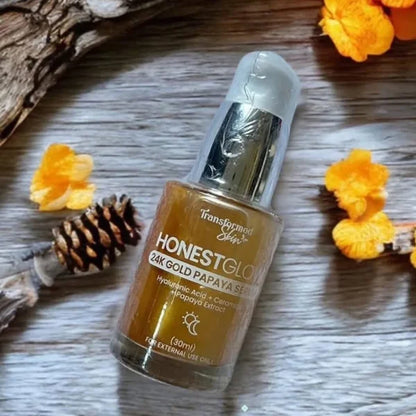 Honest Glow 24K Gold Papaya Serum – 30ml