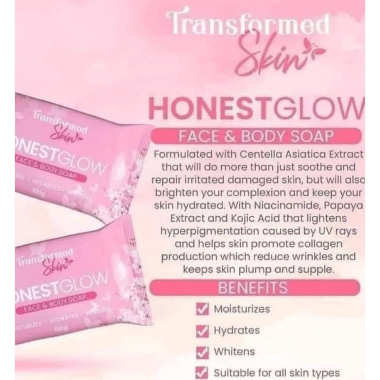 Honest Glow Glass Skin Soap – 80g