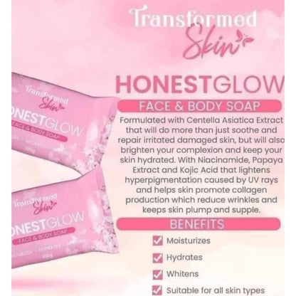 Honest Glow Glass Skin Soap – 80g