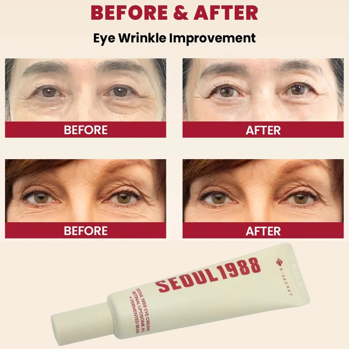 K-SECRET SEOUL 1988 Eye Cream – Retinal Liposome 4% + Fermented Bean –