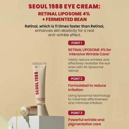K-SECRET SEOUL 1988 Eye Cream – Retinal Liposome 4% + Fermented Bean –