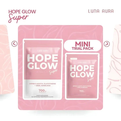 Luna Aura Hope Glow Advanced Glutathione Super Mini – 700mg (14 Capsules)
