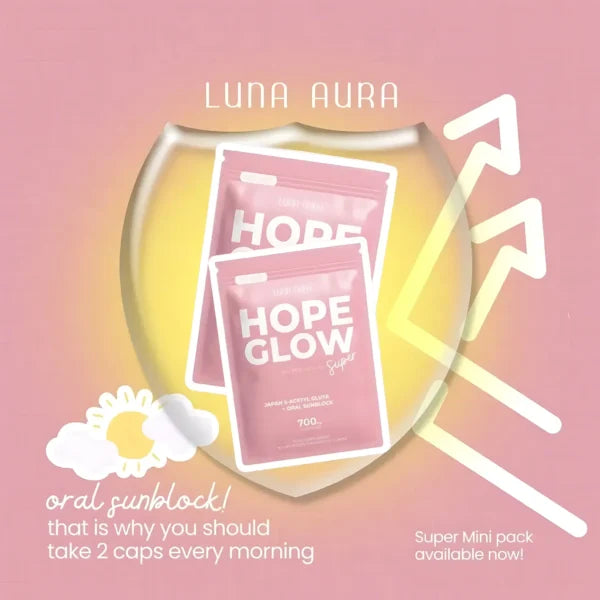 Luna Aura Hope Glow Advanced Glutathione Super Mini – 700mg (14 Capsules)