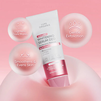 Luxe Organix Active Dry Whitening Serum Deo Underarm Rescue 50g