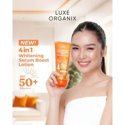 Luxe Organix Niacinamide + Tranexamic Acid Youthful Glow Whitening Serum Lotion SPF 50+ PA++++ – 200ml