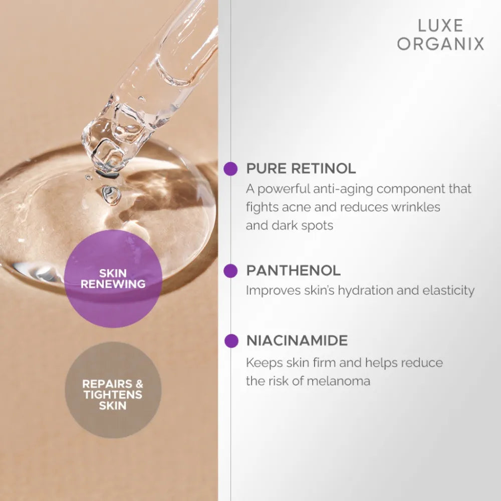 Luxe Organix Retinol Radiance Overnight Botox Lift Serum – 30ml