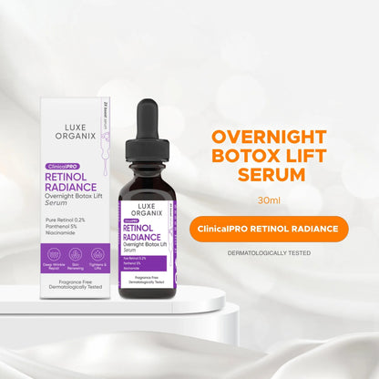 Luxe Organix Retinol Radiance Overnight Botox Lift Serum – 30ml