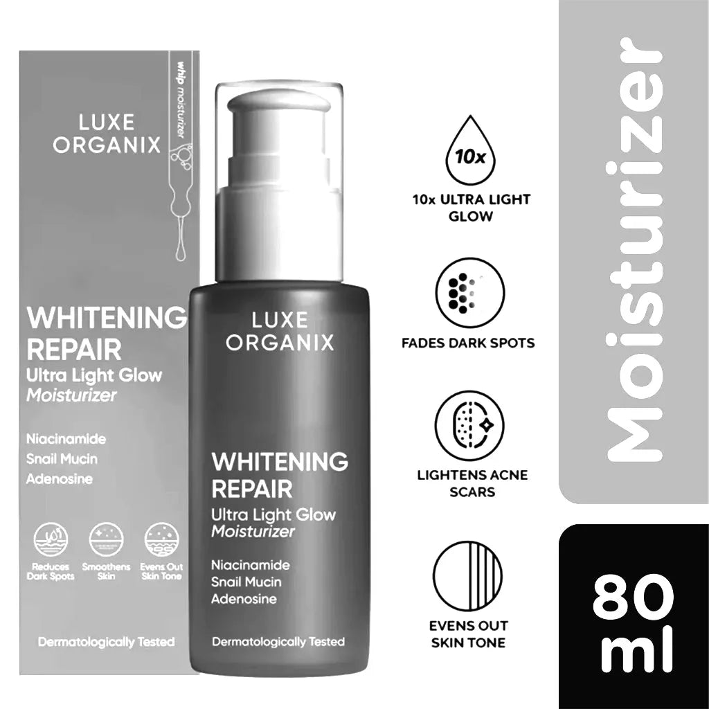 Luxe Organix Whitening Repair Ultra Light Glow Moisturizer – 80ml