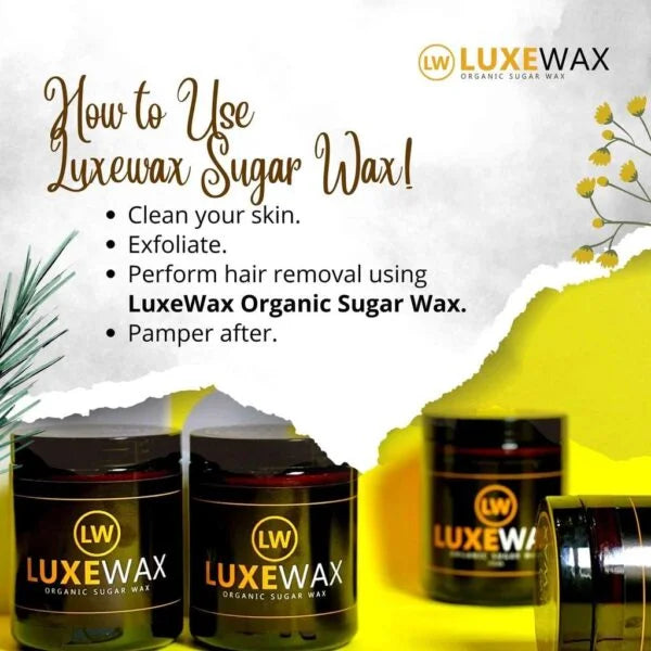 Luxe Wax Organic Sugar Wax – 350g