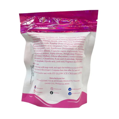 SY Glow Fast White Ice Cream Whipp Soap – 125g