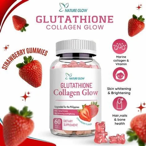 Nature Glow Glutathione Collagen Glow Strawberry Gummies