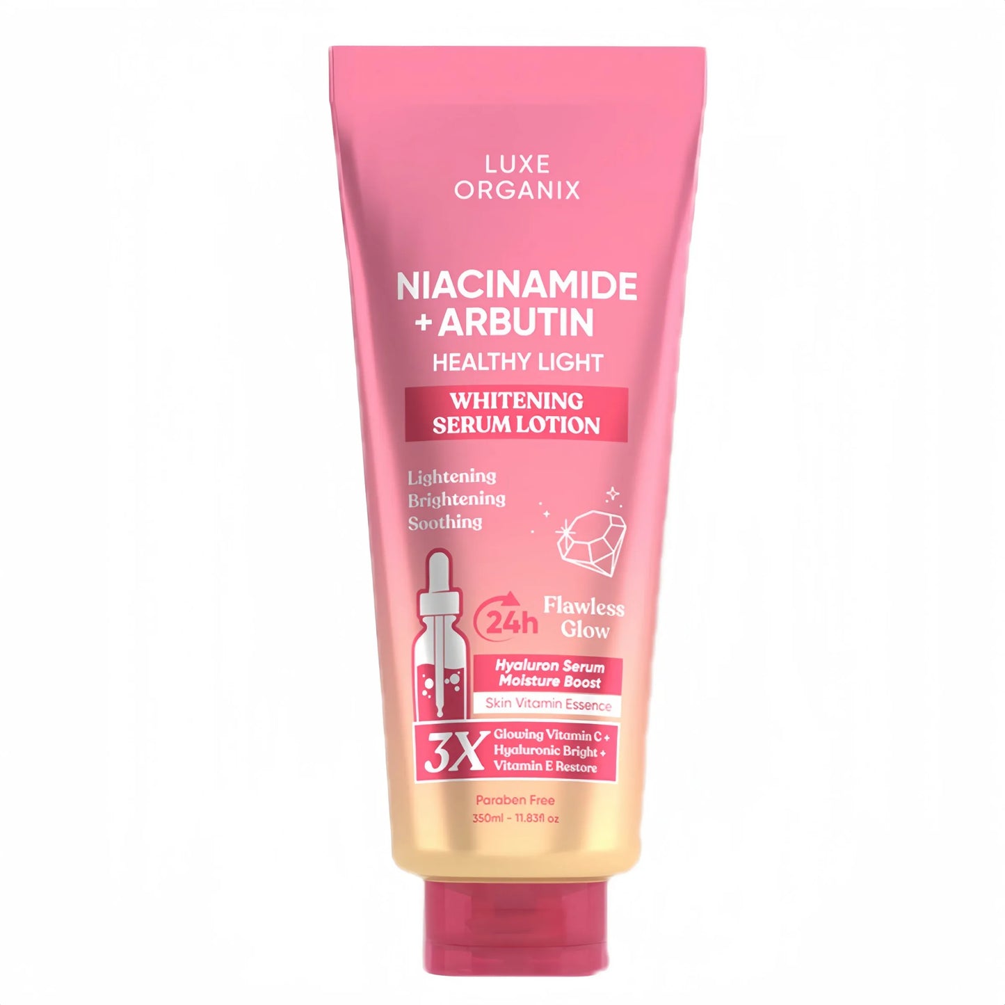 Luxe Organix Niacinamide + Arbutin Healthy Light Whitening Serum Lotion – 350ml