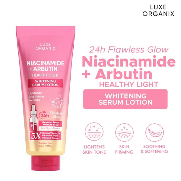 Luxe Organix Niacinamide + Arbutin Healthy Light Whitening Serum Lotion – 350ml