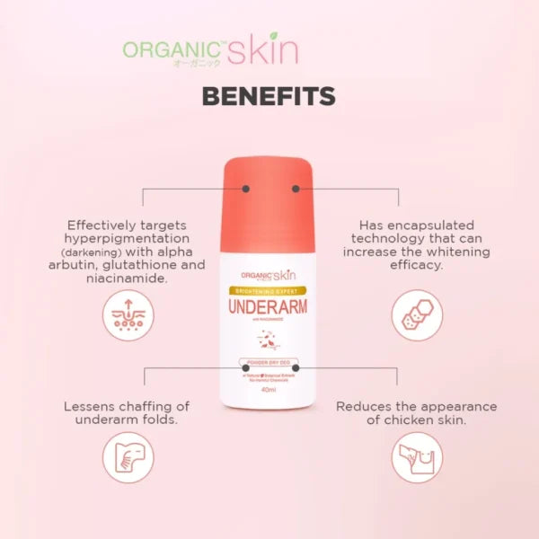 Organic Skin Brightening Expert Underarm Deodorant – 40ml
