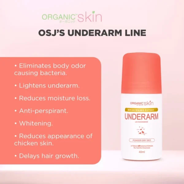 Organic Skin Brightening Expert Underarm Deodorant – 40ml