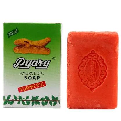 Pyary Ayurveda Soap Turmeric – 3Pcs × 75g (2+1) Offer