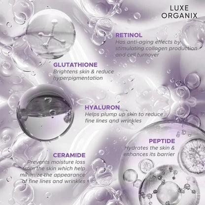Luxe Organix Retinol + Gluta Youthful Radiance Whitening Serum Lotion – 350ml