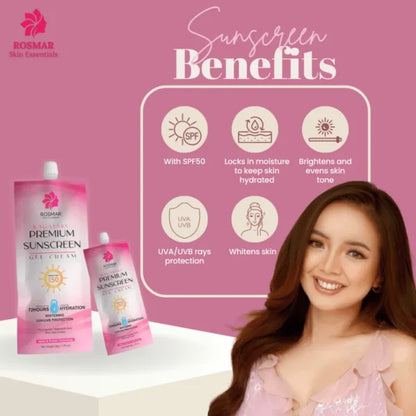 Rosmar Kagayaku Premium Sunscreen Gel Cream SPF50 – 50g