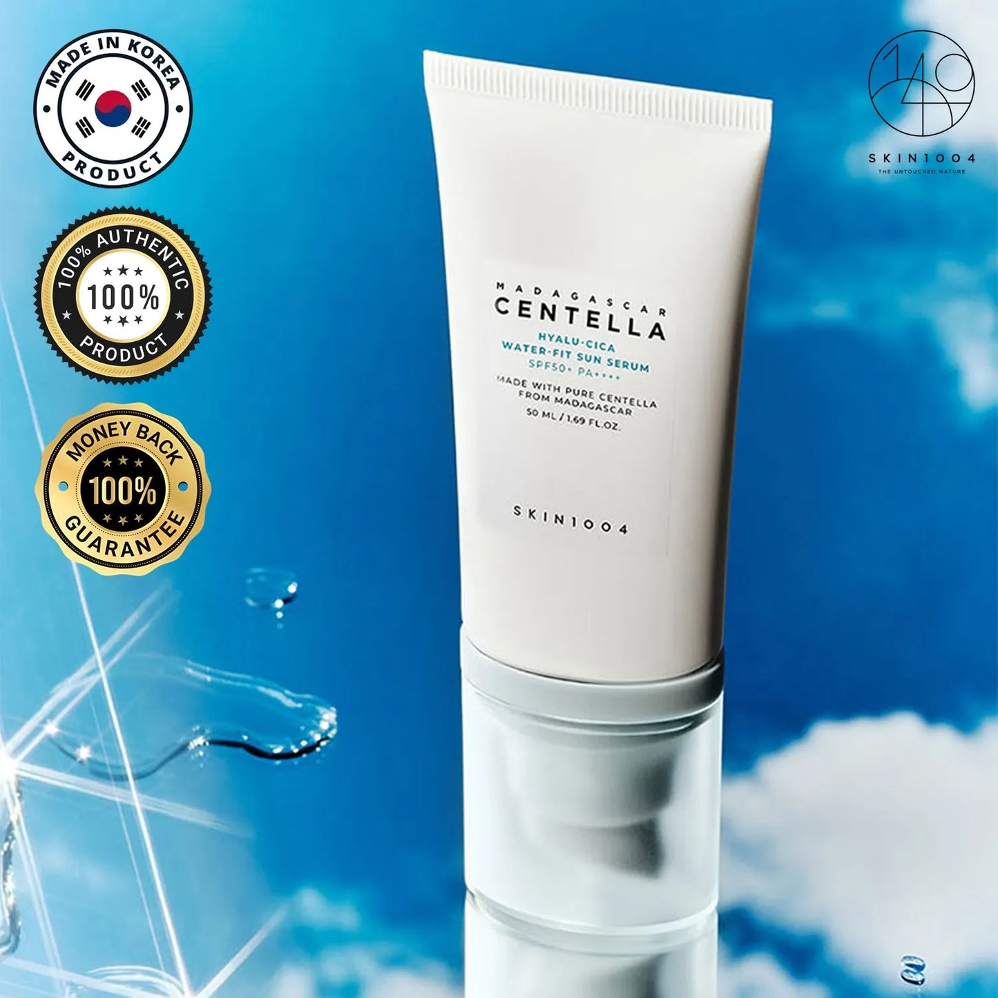 SKIN1004 Madagascar Centella Hyalu-Cica Water-Fit Sun Serum SPF50+ PA++++ – 50ml