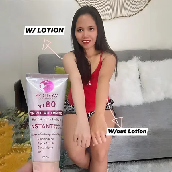 SY Glow Triple Whitening Hand & Body Lotion SPF 80 – 200ml