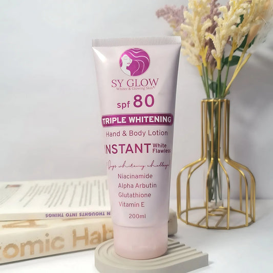 SY Glow Triple Whitening Hand & Body Lotion SPF 80 – 200ml
