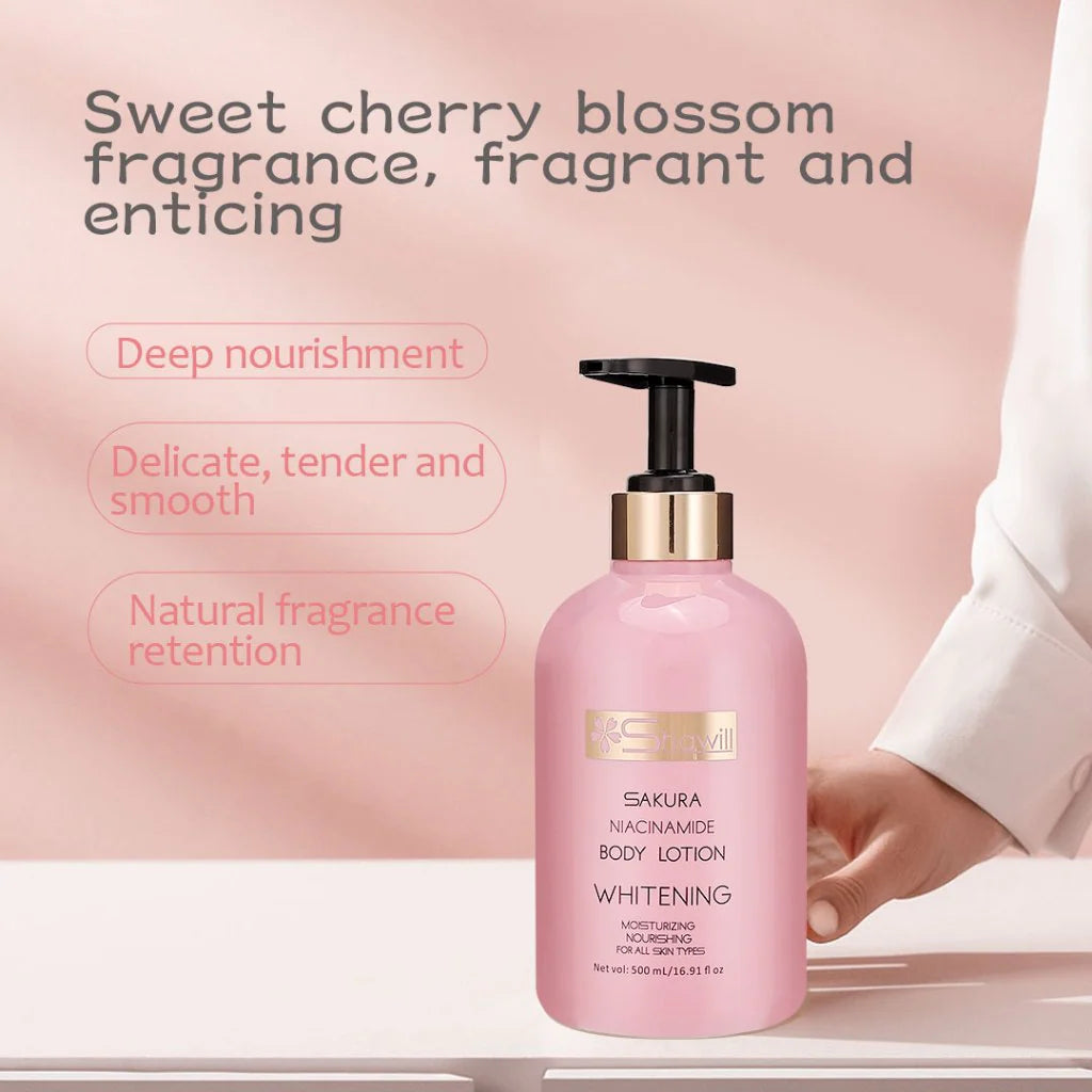 Shawill Sakura Niacinamide Whitening Body Lotion - 500ml