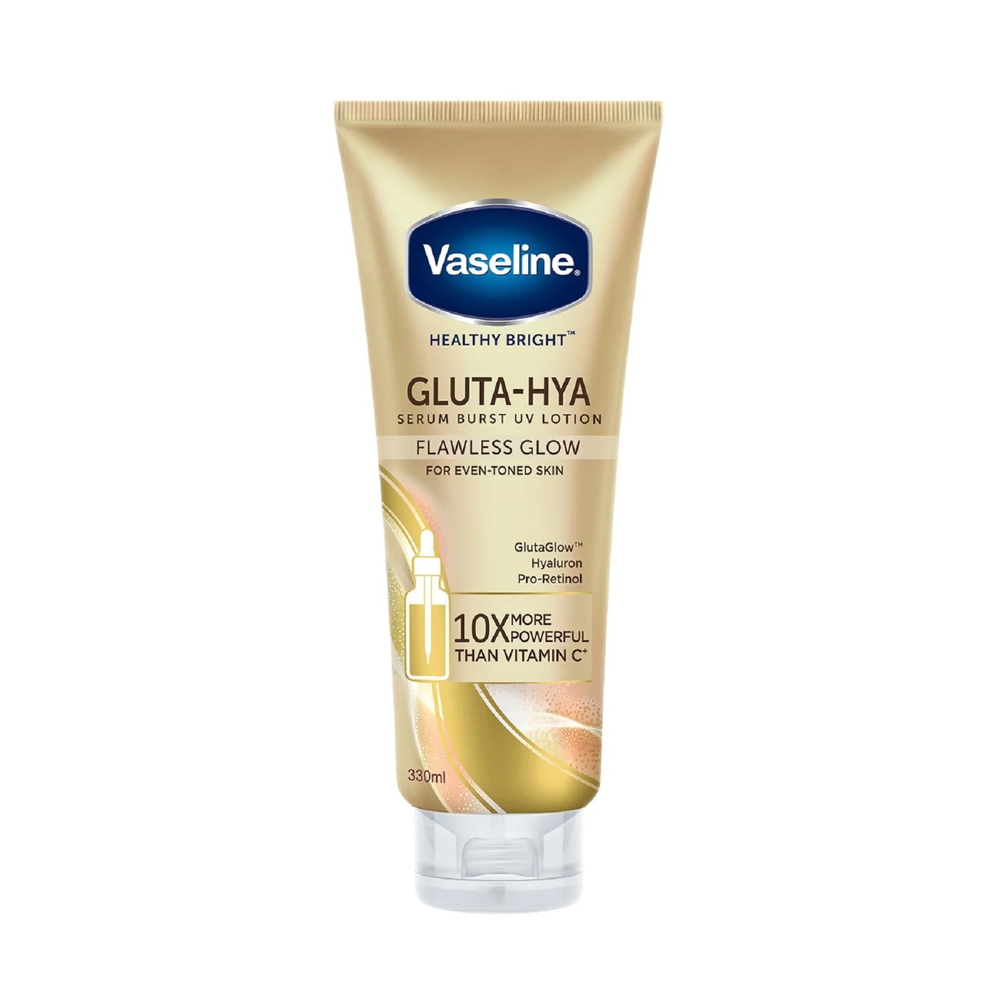 Vaseline Gluta-Hya Serum Burst UV Lotion Flawless Glow – 330ml