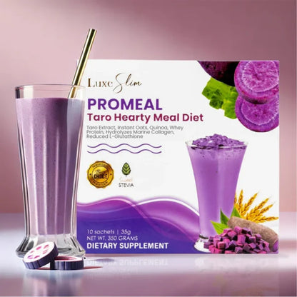 Luxe Slim ProMeal Taro Hearty Meal Diet – 10 Sachets x 35g