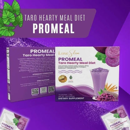 Luxe Slim ProMeal Taro Hearty Meal Diet – 10 Sachets x 35g