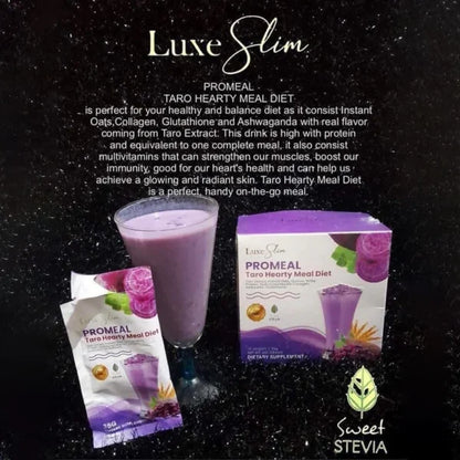 Luxe Slim ProMeal Taro Hearty Meal Diet – 10 Sachets x 35g