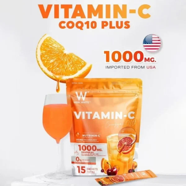 Wink White Vitamin C CoQ10 Plus – 15 Sachets x 12g