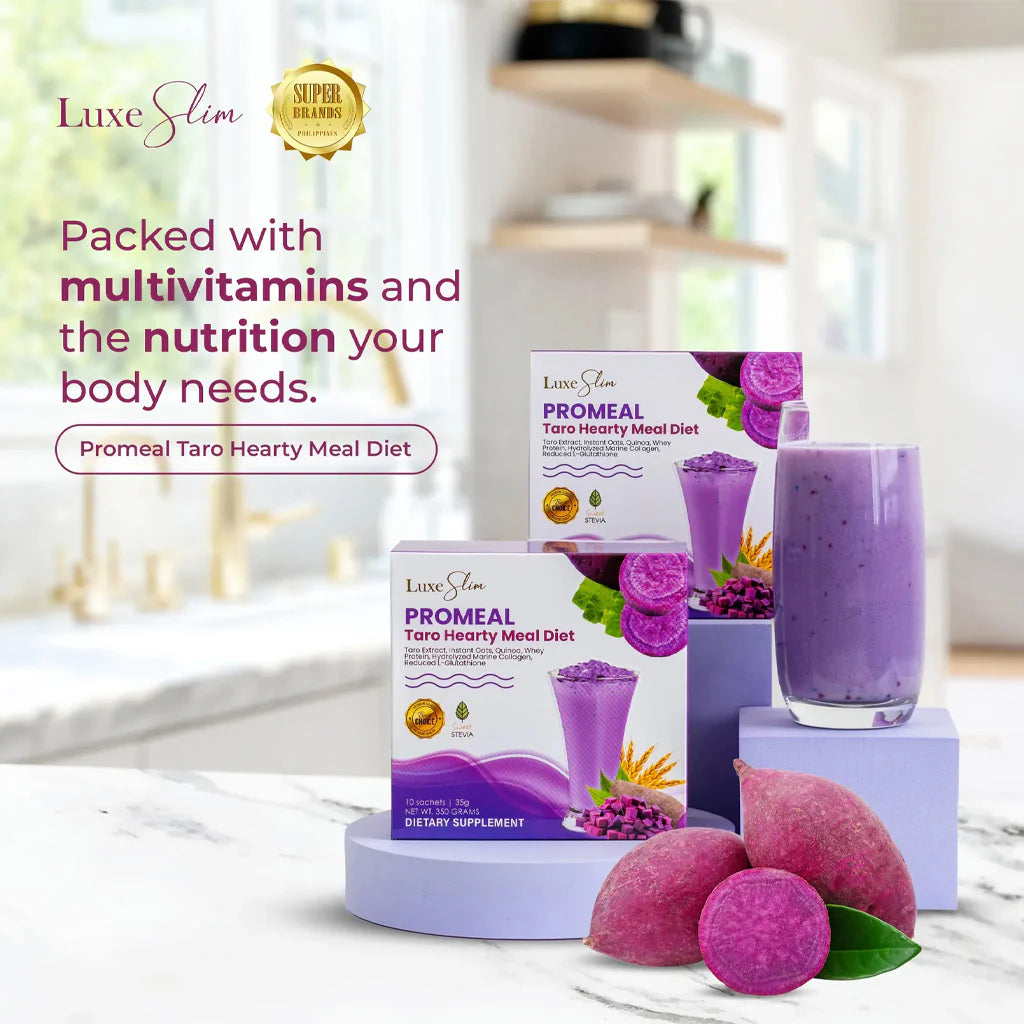 Luxe Slim ProMeal Taro Hearty Meal Diet – 10 Sachets x 35g