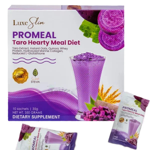 Luxe Slim ProMeal Taro Hearty Meal Diet – 10 Sachets x 35g