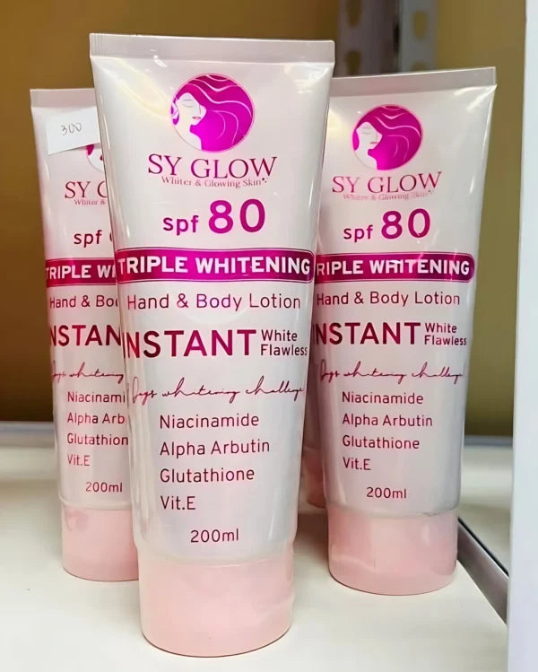 SY Glow Triple Whitening Hand & Body Lotion SPF 80 – 200ml